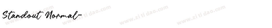 Standout Normal字体转换